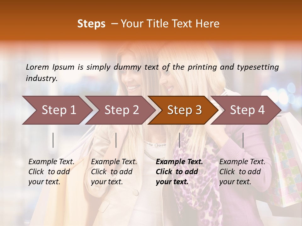 Young Blond Cute PowerPoint Template