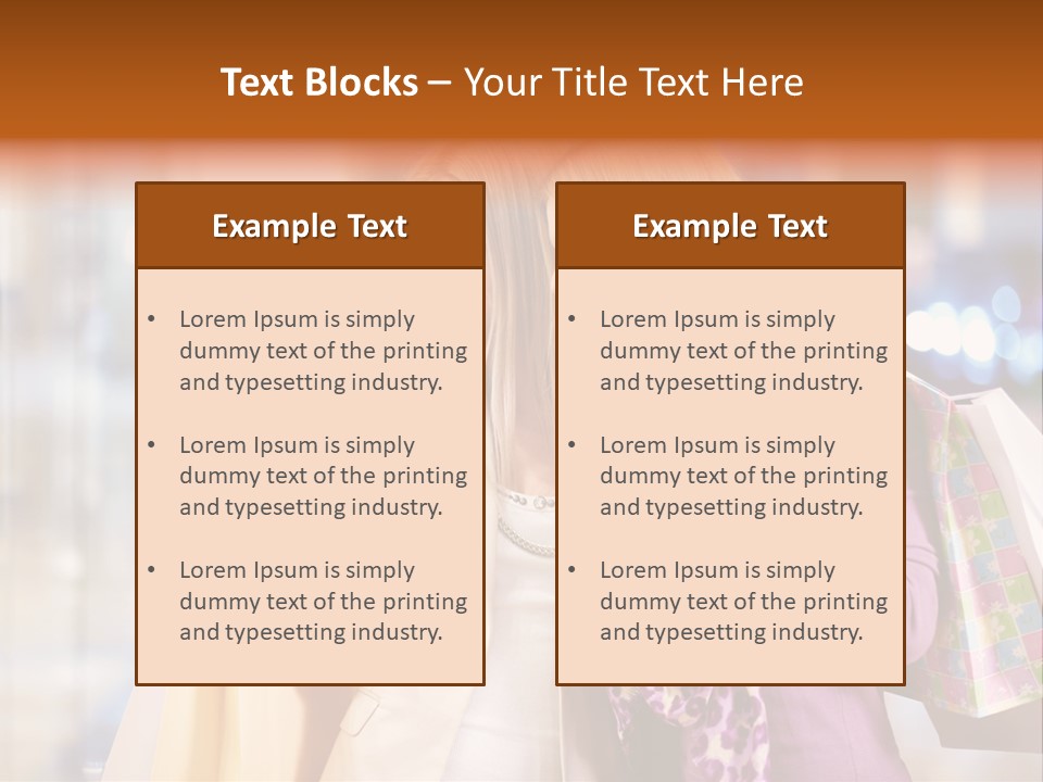 Young Blond Cute PowerPoint Template