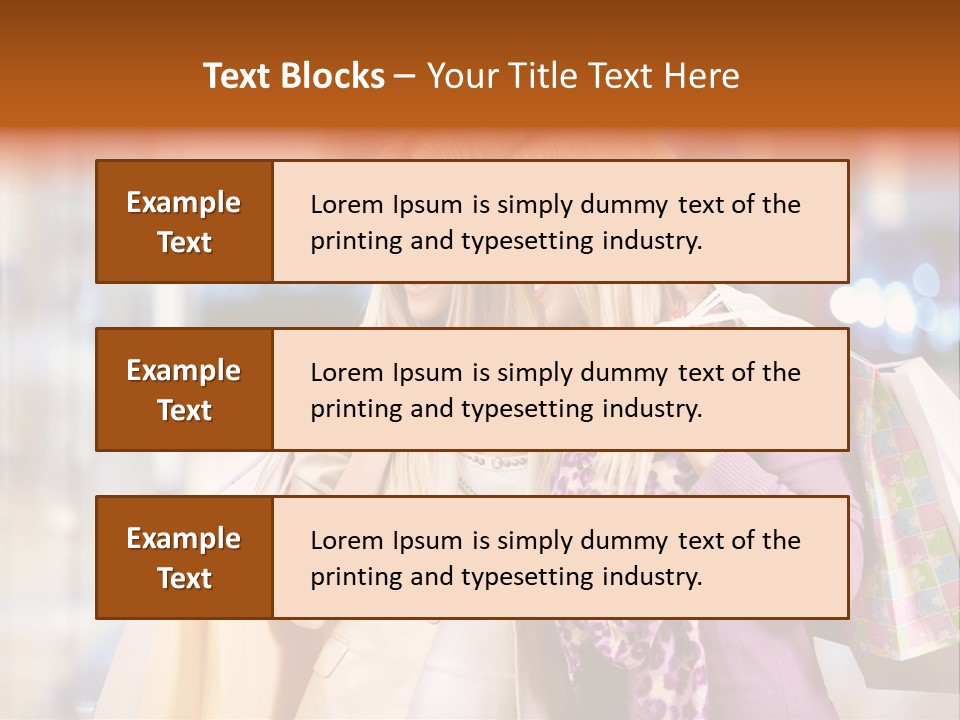 Young Blond Cute PowerPoint Template