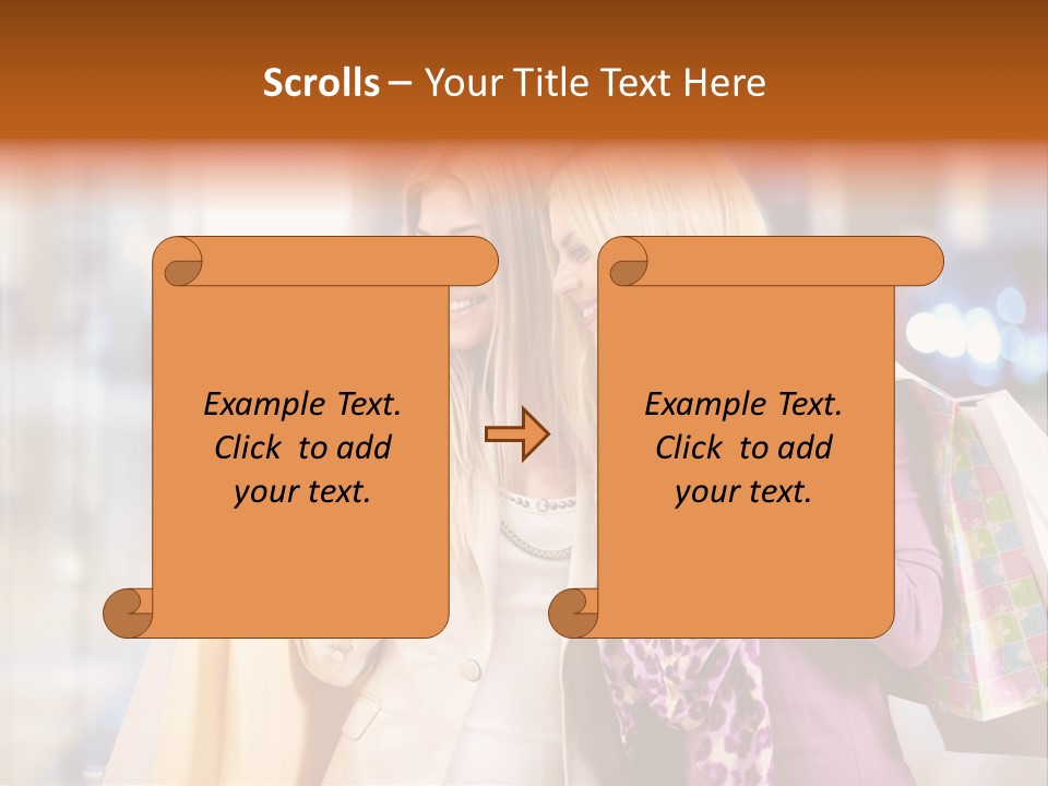 Young Blond Cute PowerPoint Template