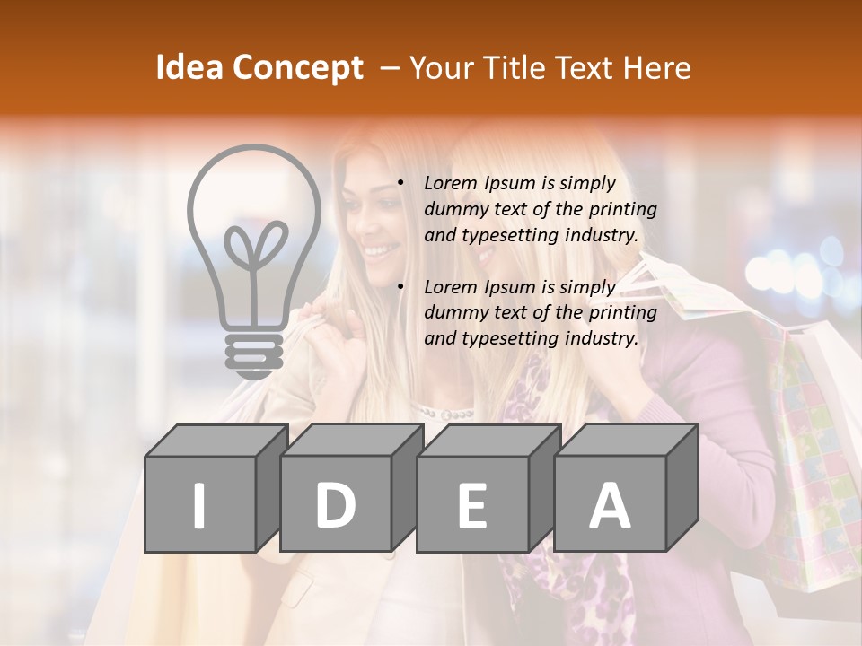 Young Blond Cute PowerPoint Template