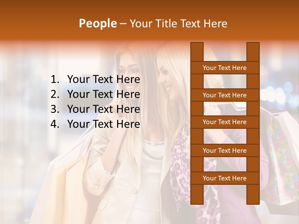 Young Blond Cute PowerPoint Template