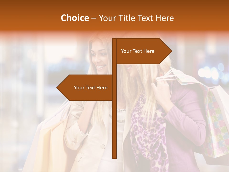 Young Blond Cute PowerPoint Template