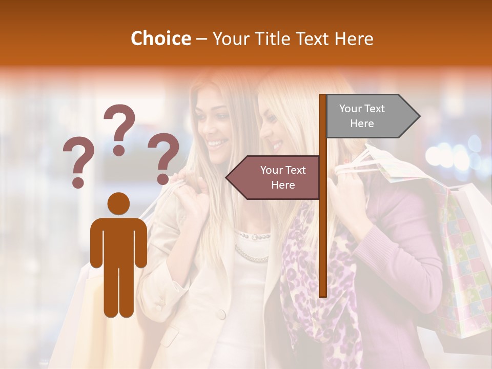 Young Blond Cute PowerPoint Template