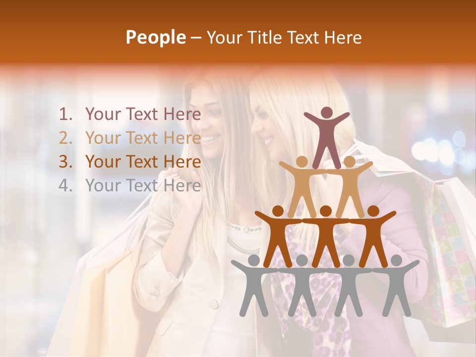 Young Blond Cute PowerPoint Template