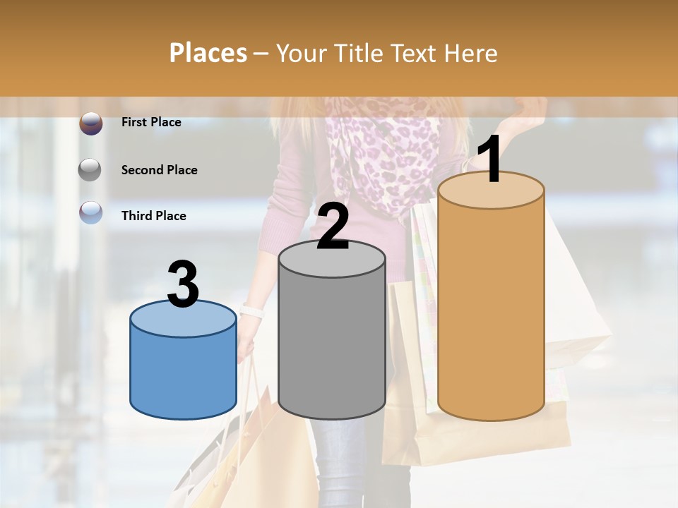 Fashion Caucasian Showcase PowerPoint Template