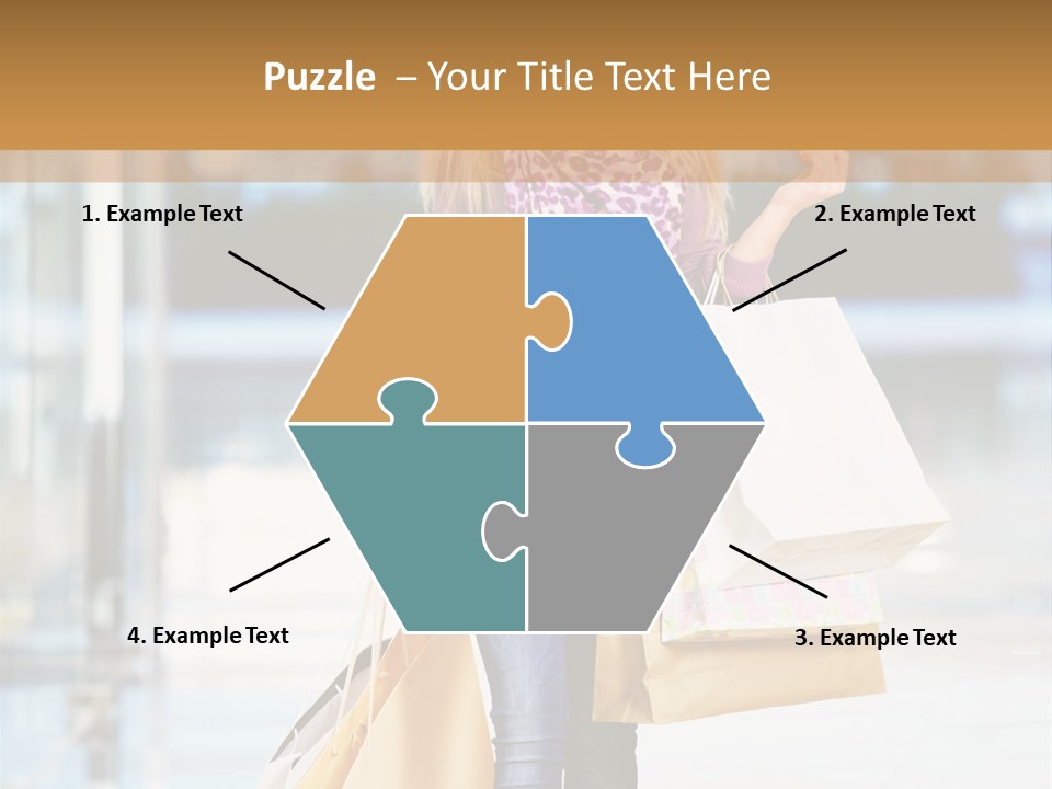 Fashion Caucasian Showcase PowerPoint Template