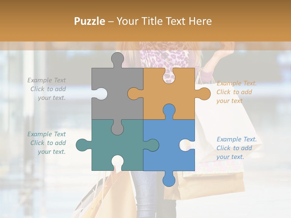 Fashion Caucasian Showcase PowerPoint Template