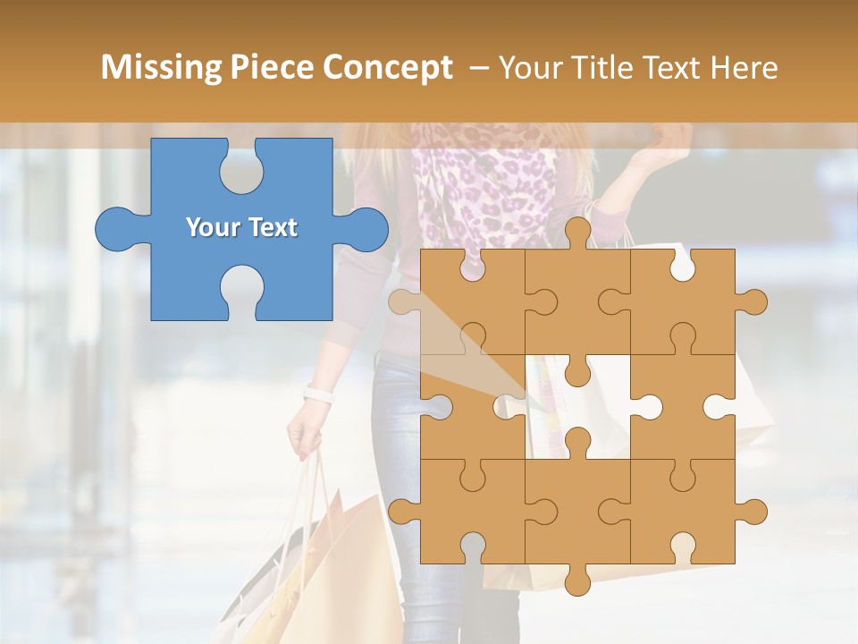 Fashion Caucasian Showcase PowerPoint Template