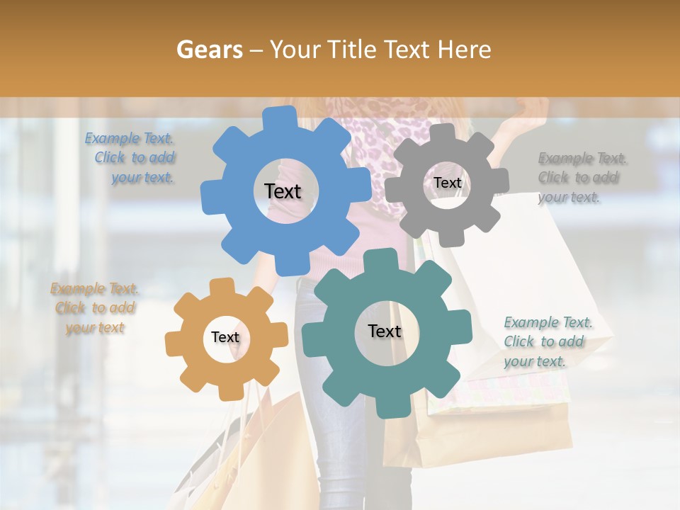 Fashion Caucasian Showcase PowerPoint Template