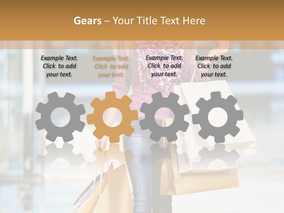 Fashion Caucasian Showcase PowerPoint Template