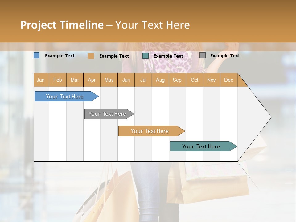 Fashion Caucasian Showcase PowerPoint Template