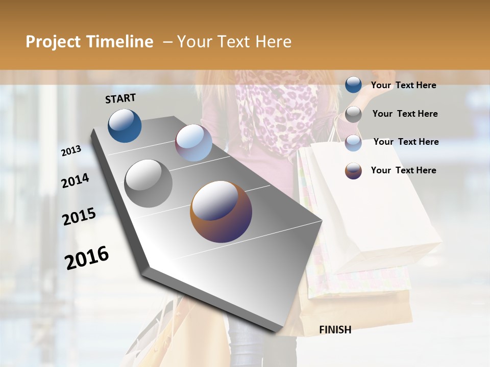 Fashion Caucasian Showcase PowerPoint Template
