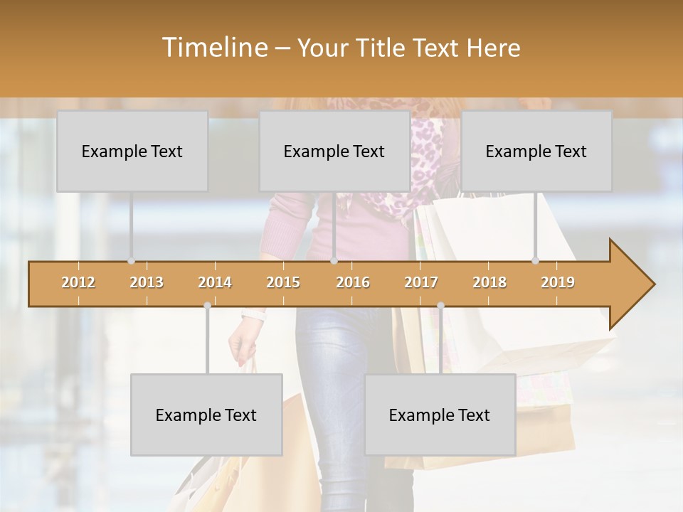 Fashion Caucasian Showcase PowerPoint Template