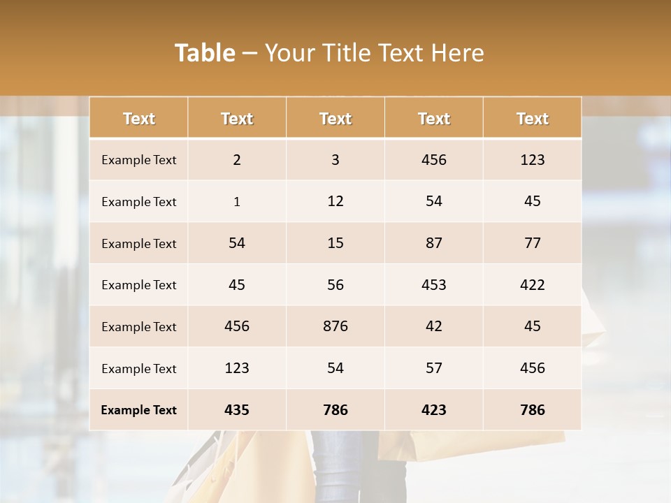 Fashion Caucasian Showcase PowerPoint Template