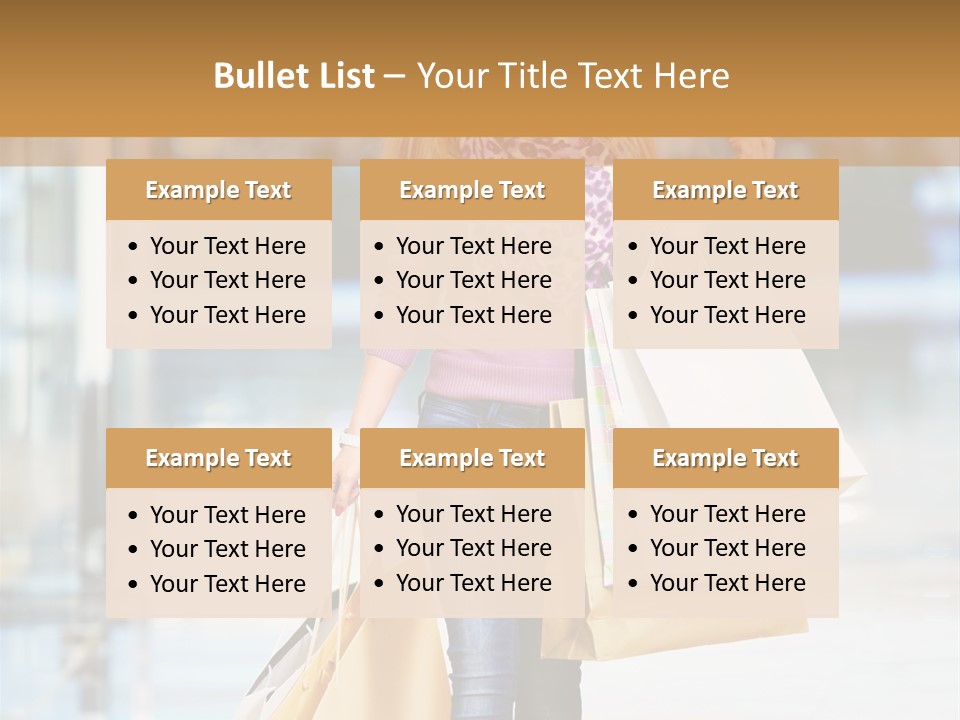 Fashion Caucasian Showcase PowerPoint Template