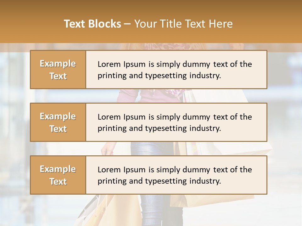 Fashion Caucasian Showcase PowerPoint Template