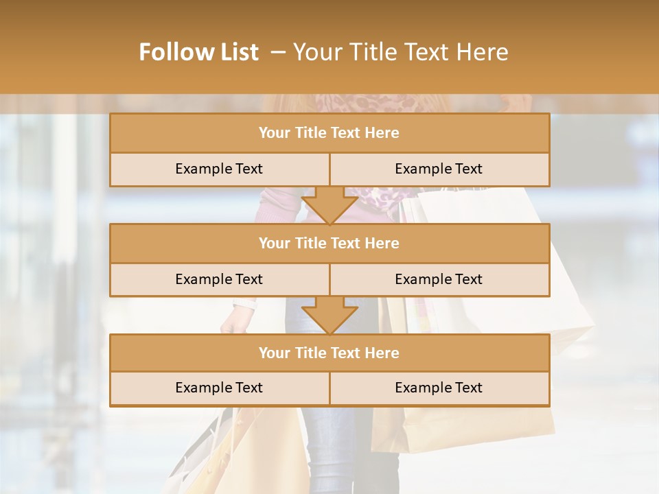 Fashion Caucasian Showcase PowerPoint Template