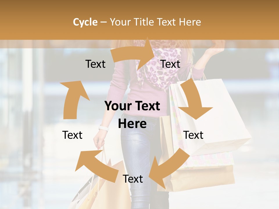 Fashion Caucasian Showcase PowerPoint Template