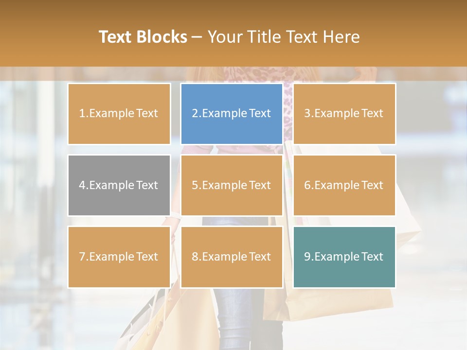 Fashion Caucasian Showcase PowerPoint Template