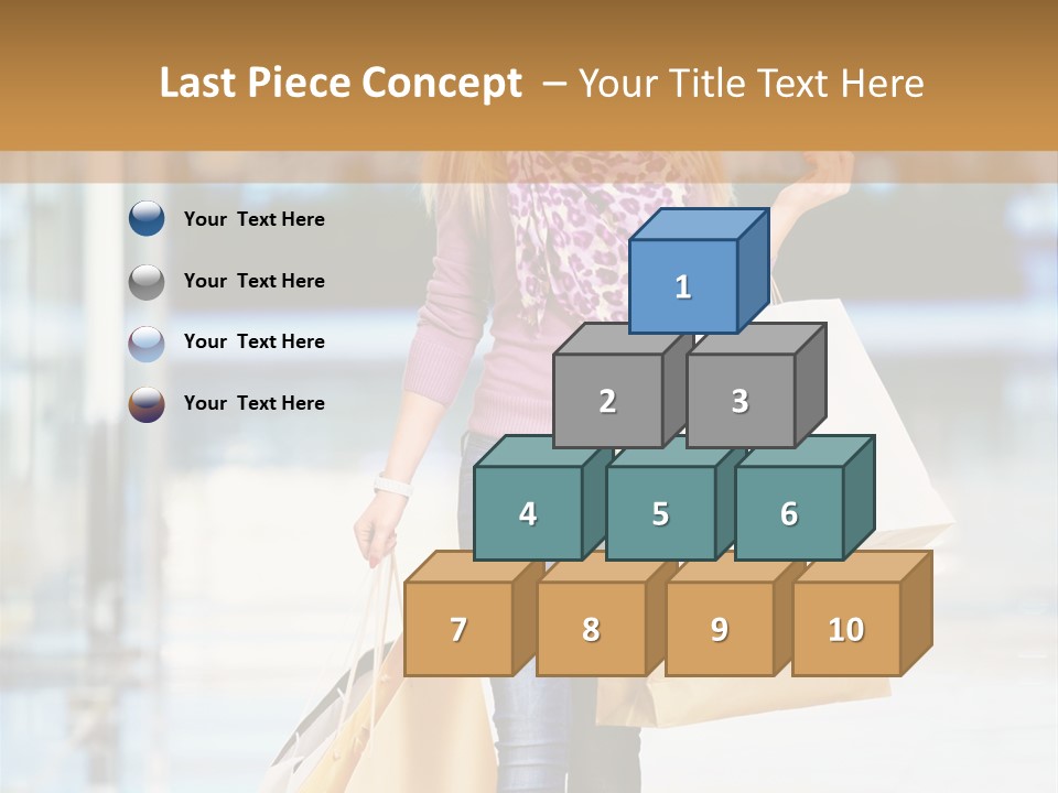 Fashion Caucasian Showcase PowerPoint Template
