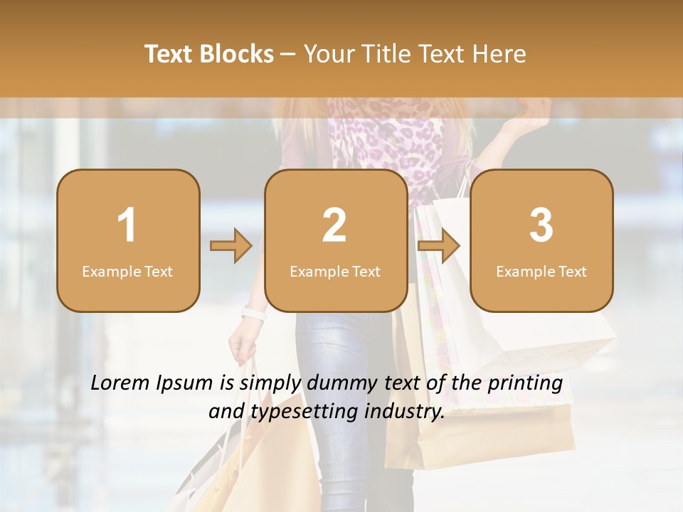 Fashion Caucasian Showcase PowerPoint Template