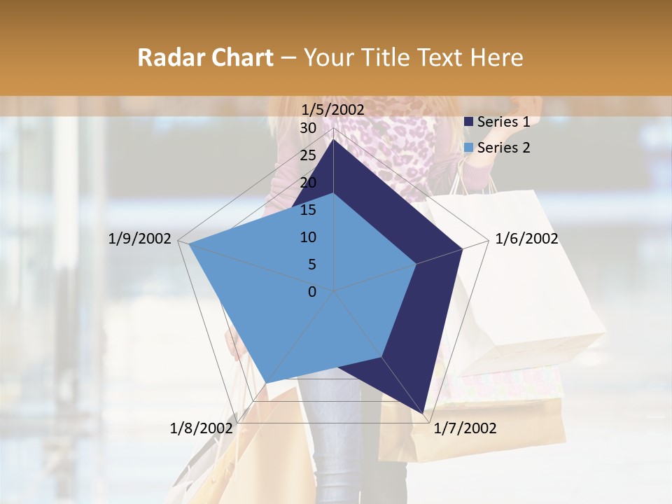 Fashion Caucasian Showcase PowerPoint Template