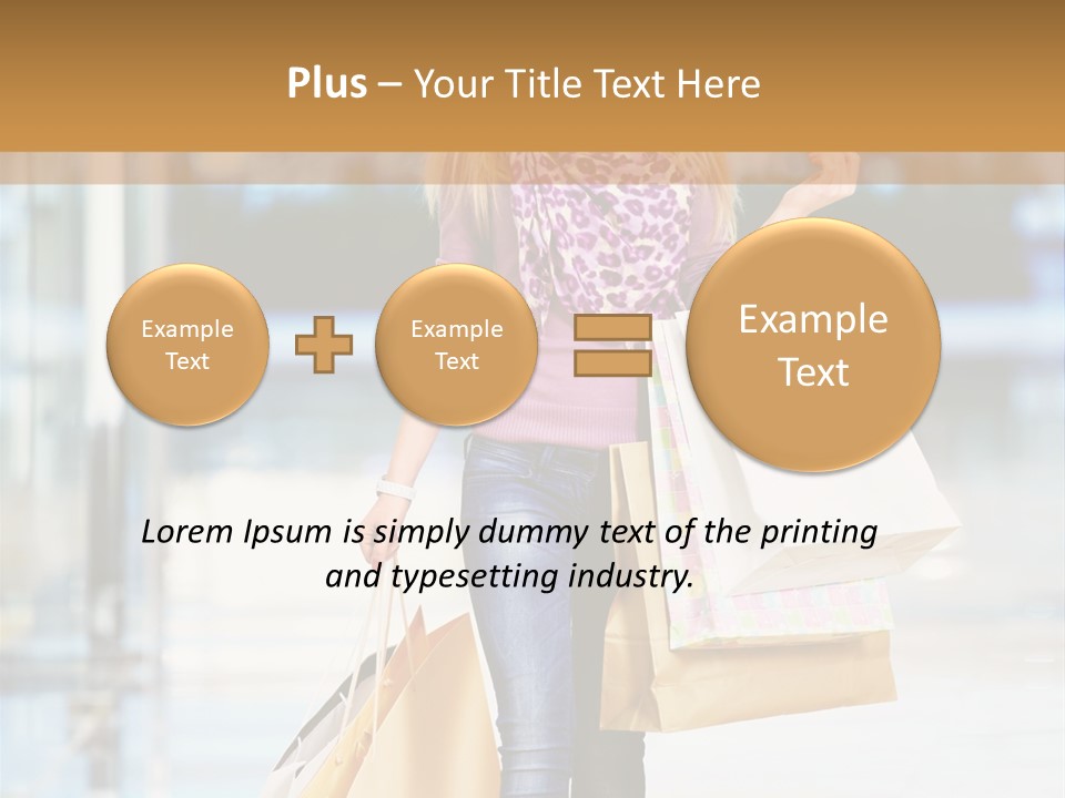 Fashion Caucasian Showcase PowerPoint Template