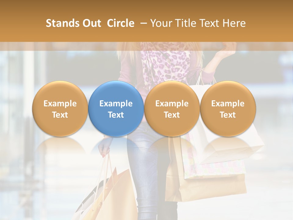 Fashion Caucasian Showcase PowerPoint Template