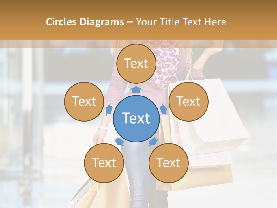 Fashion Caucasian Showcase PowerPoint Template