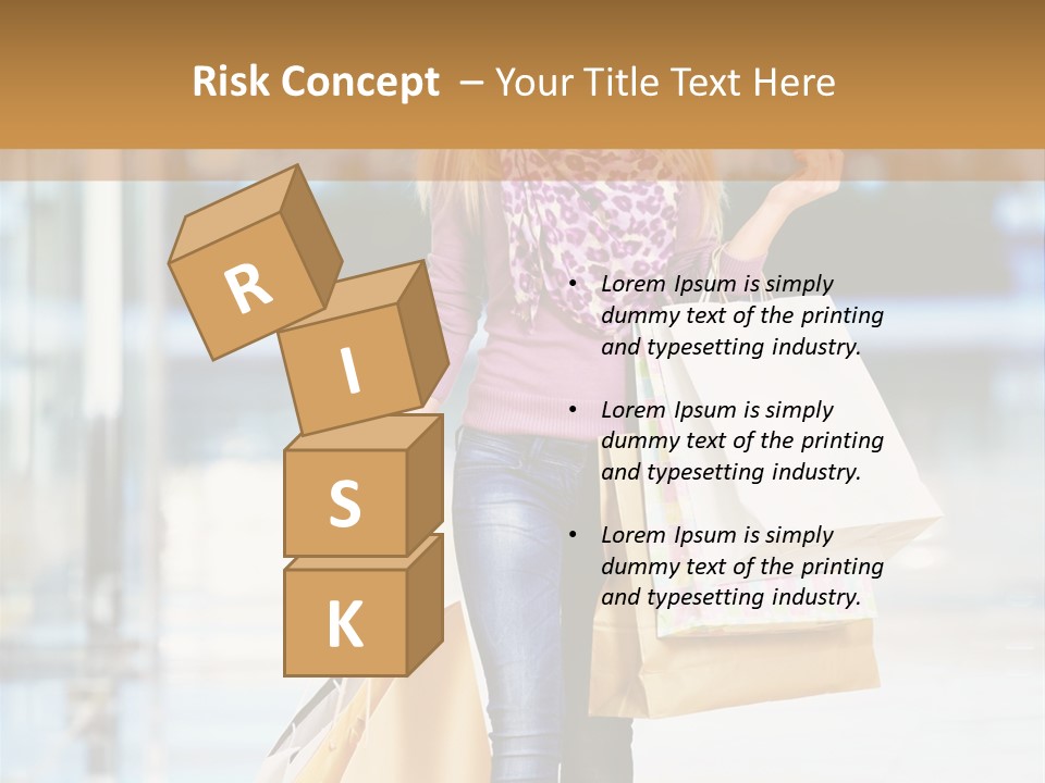 Fashion Caucasian Showcase PowerPoint Template