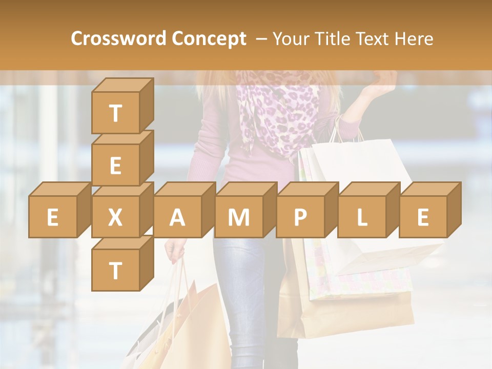 Fashion Caucasian Showcase PowerPoint Template