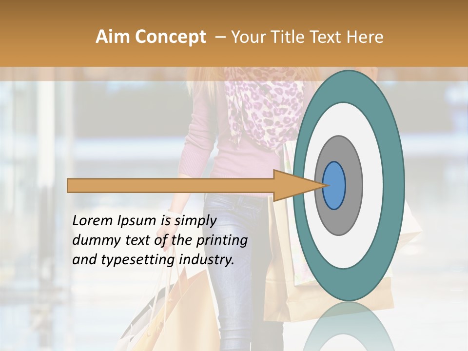 Fashion Caucasian Showcase PowerPoint Template