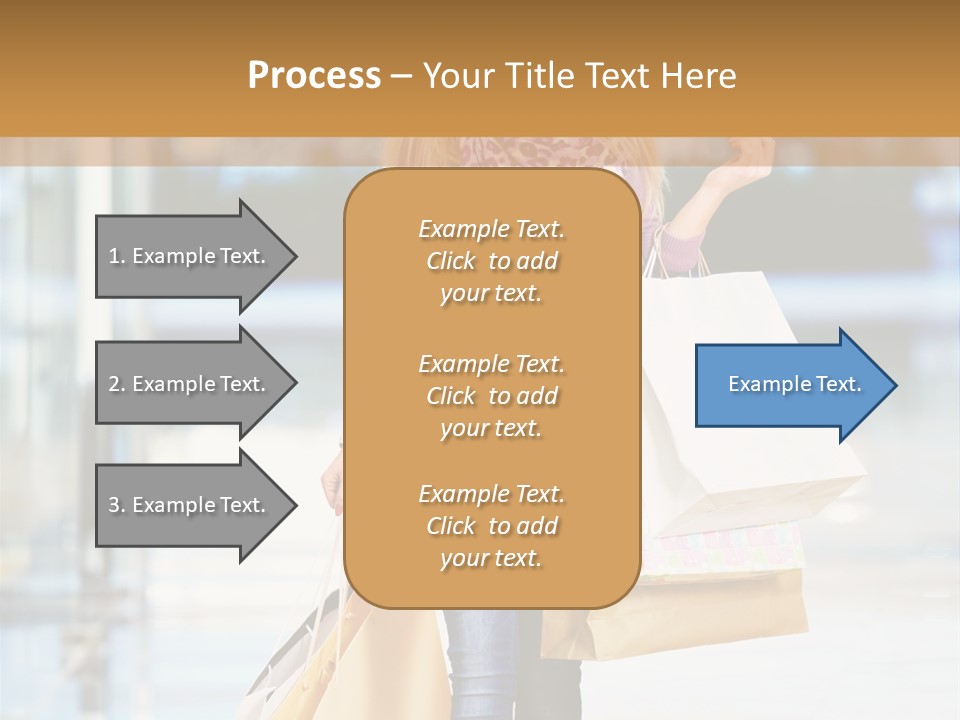Fashion Caucasian Showcase PowerPoint Template
