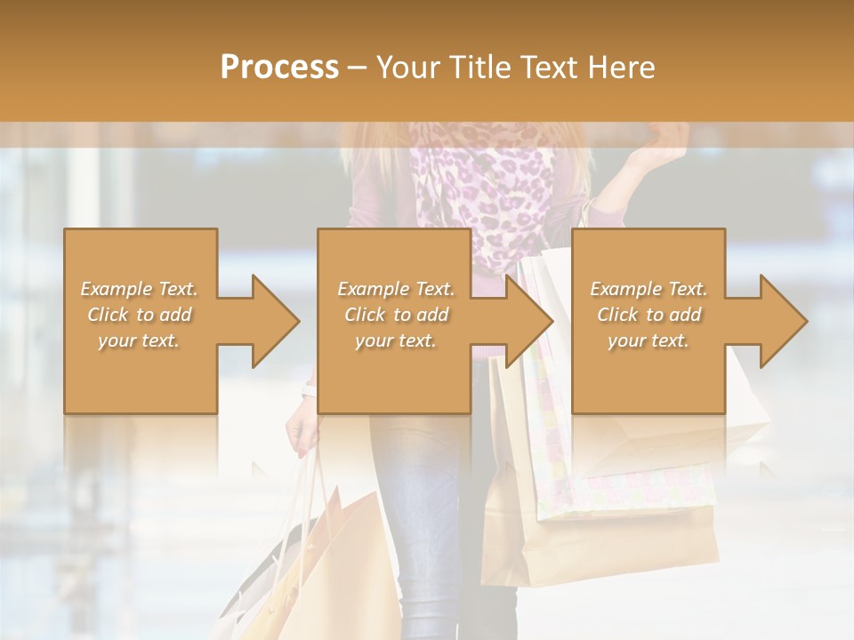 Fashion Caucasian Showcase PowerPoint Template