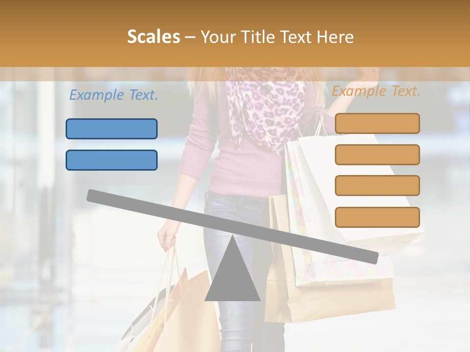 Fashion Caucasian Showcase PowerPoint Template