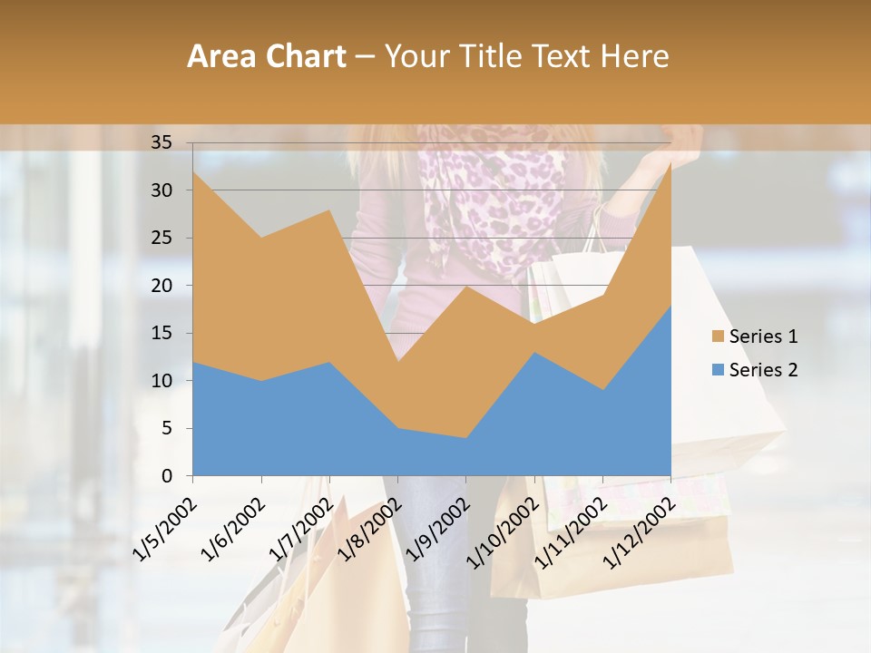 Fashion Caucasian Showcase PowerPoint Template