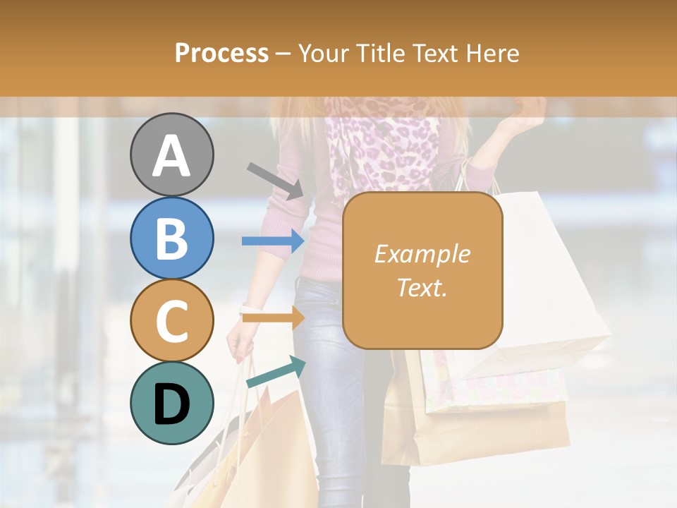 Fashion Caucasian Showcase PowerPoint Template