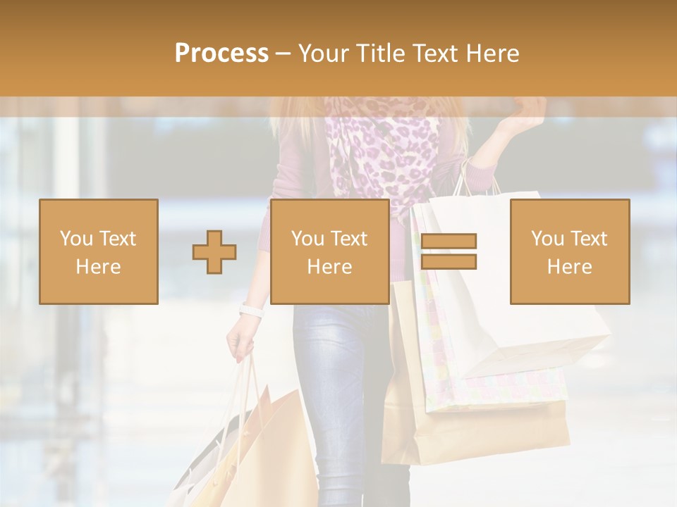 Fashion Caucasian Showcase PowerPoint Template