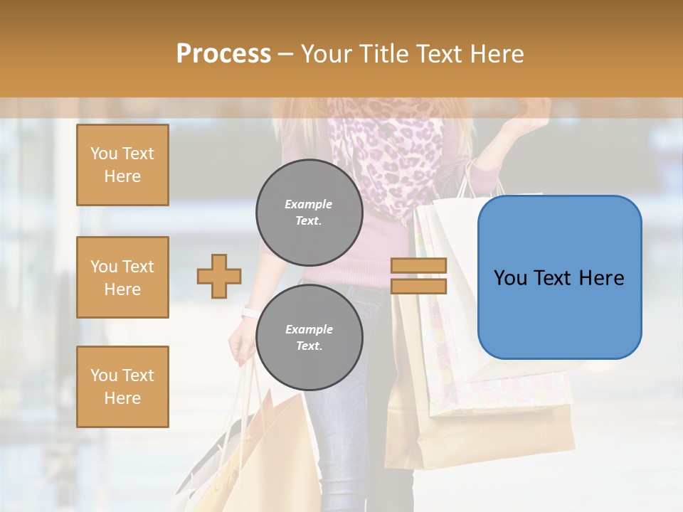 Fashion Caucasian Showcase PowerPoint Template