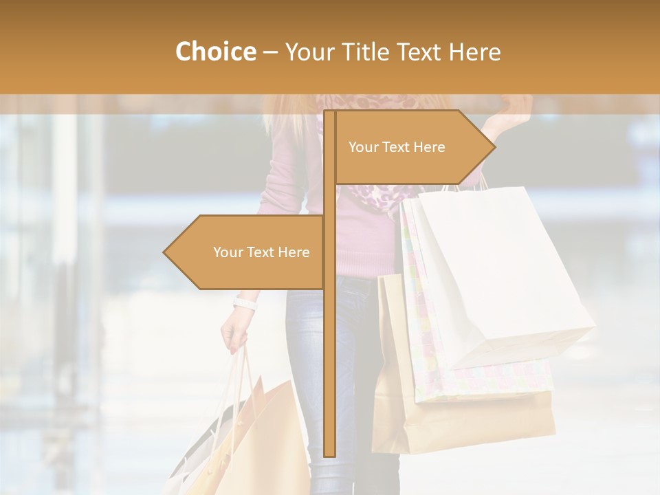 Fashion Caucasian Showcase PowerPoint Template