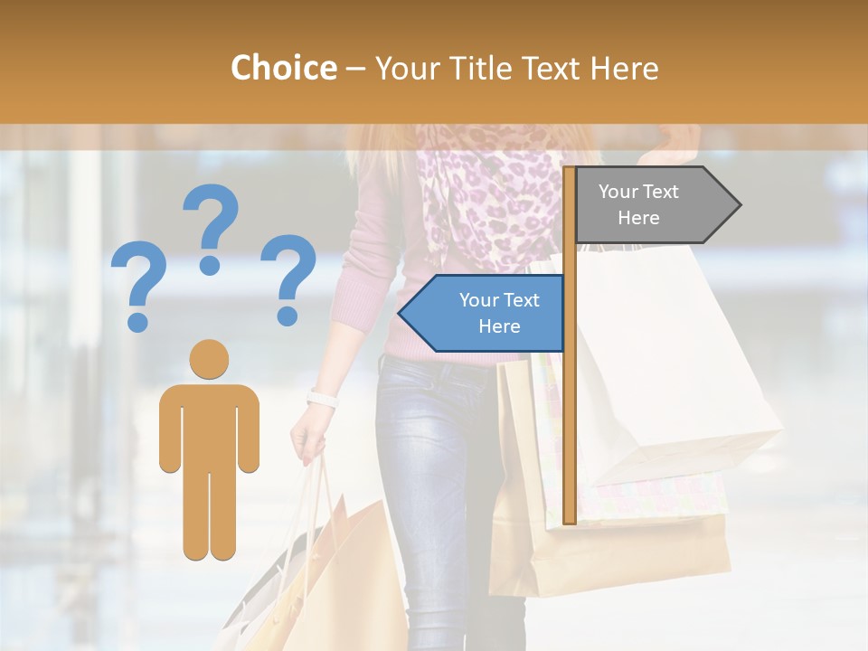 Fashion Caucasian Showcase PowerPoint Template
