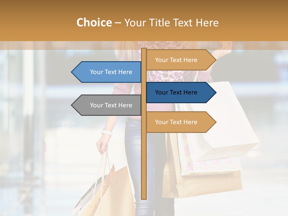 Fashion Caucasian Showcase PowerPoint Template