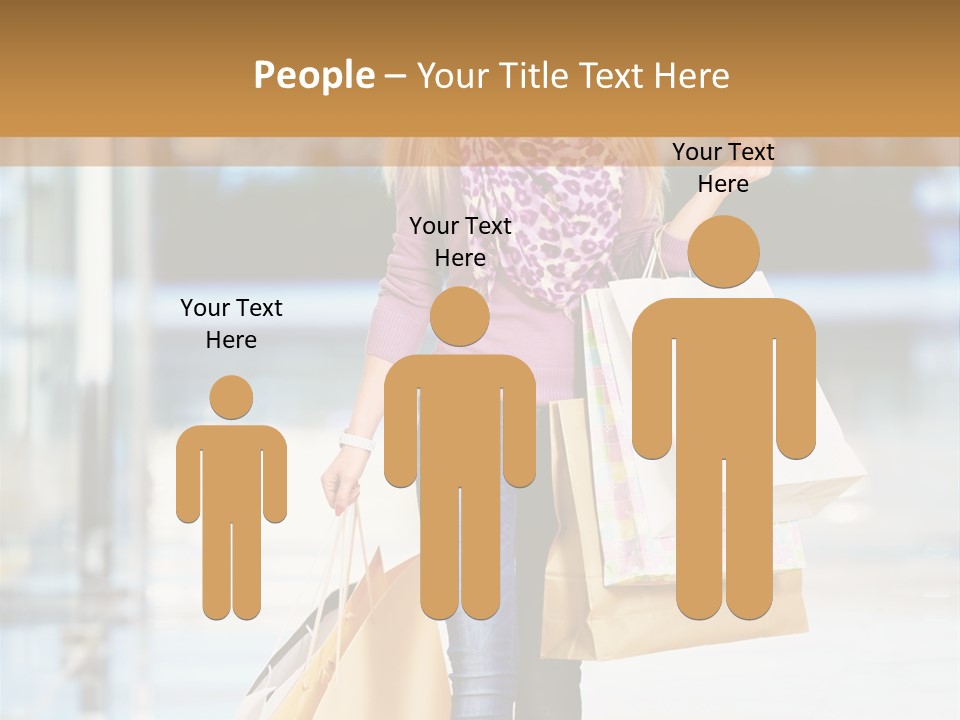 Fashion Caucasian Showcase PowerPoint Template