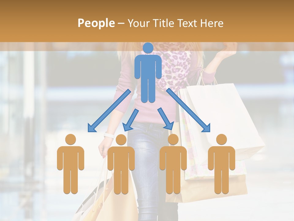 Fashion Caucasian Showcase PowerPoint Template