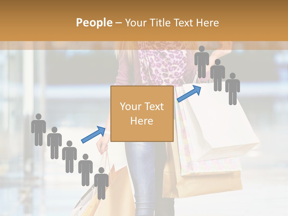 Fashion Caucasian Showcase PowerPoint Template