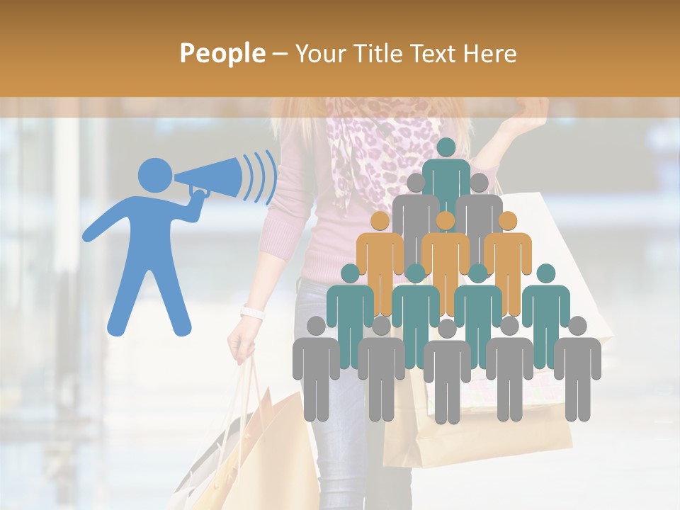 Fashion Caucasian Showcase PowerPoint Template