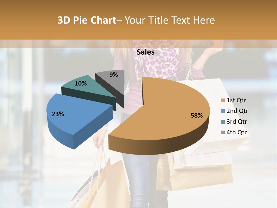 Fashion Caucasian Showcase PowerPoint Template