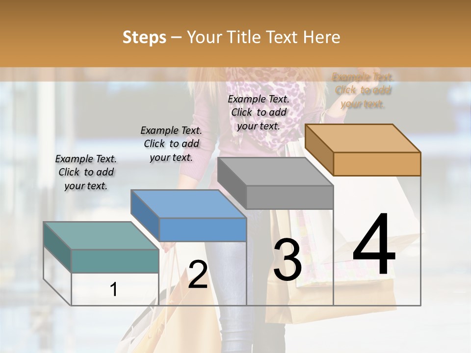 Fashion Caucasian Showcase PowerPoint Template