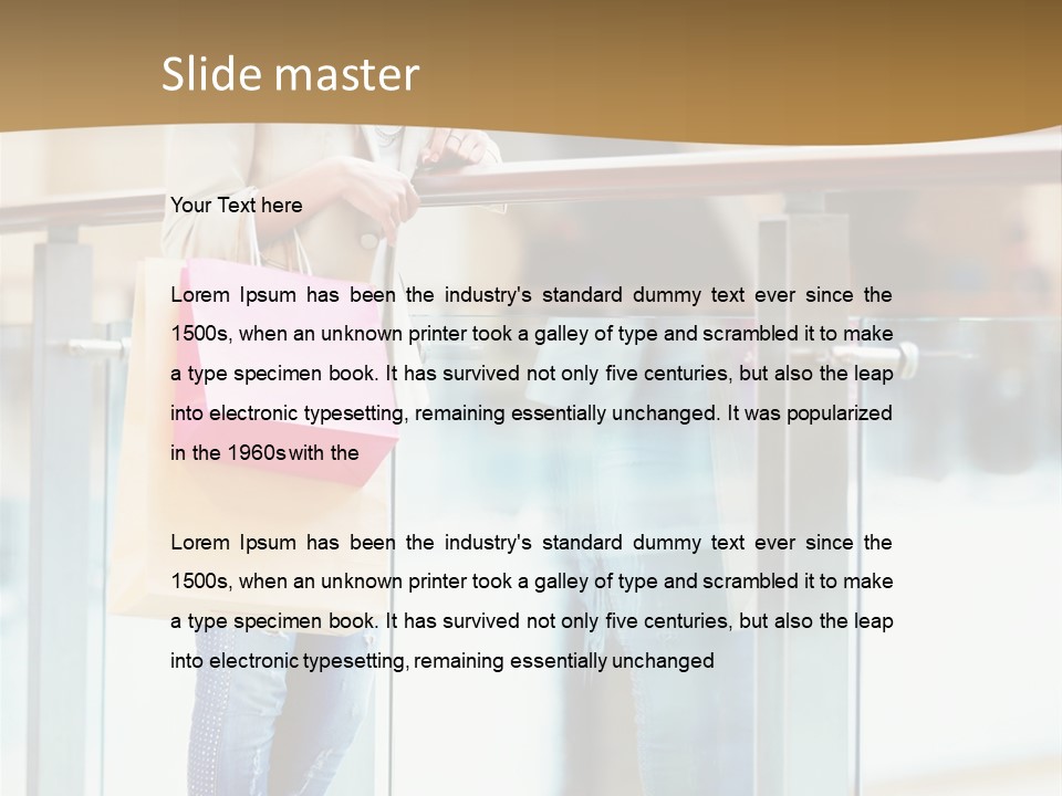 Holding Consumerism Beautiful PowerPoint Template